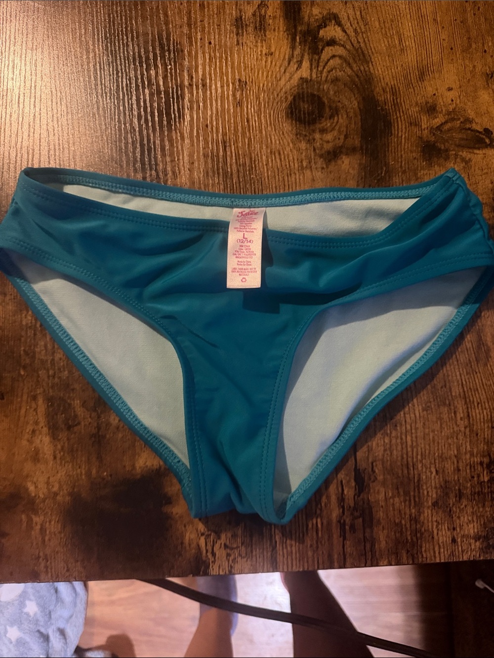 Justice Teal Girls Swim Bikini Bottoms
